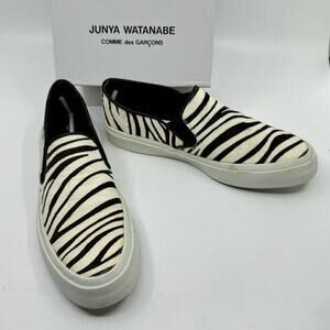 JUNYA WATANABE x COMME des GARÇONS Calf Hair Zebra Slip-On Sneakers